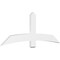 Ekena Millwork Bellingham Architectural Grade PVC Gable Bracket, 72"W x 27"H x 2"D x 6"F, 9/12 Pitch GBP072X27X0206BEL00 - alternate 1